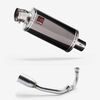 Lextek Smoked Stainless Steel OP16 250mm Exhaust System for Lexmoto Aura 2021-2024