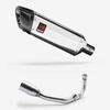 Lextek Polished Stainless Steel SP4 300mm Exhaust System for Lexmoto Aura 2021-2024