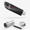 Lextek Carbon Fibre ST6C 300mm Exhaust with Titanium Link Pipe for BMW R1300 GS 2023-2025