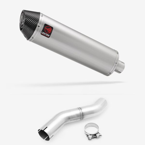 Lextek Brushed Stainless Steel RP1 400mm Exhaust with Link pipe for Honda CBR 500 R 2025