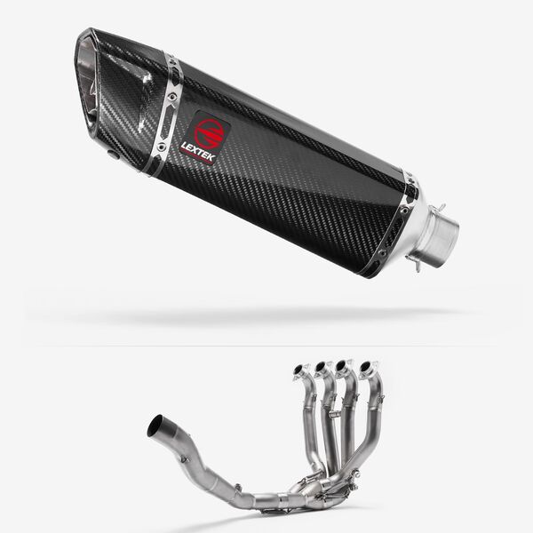 Lextek Titanium ST6C 300mm Exhaust System for Kawasaki ZX-10R Ninja (11-19)