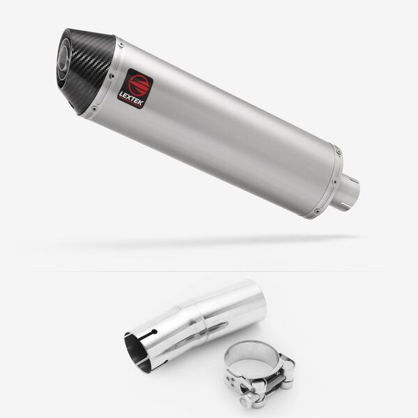 Lextek Matt Stainless Steel RP1GL 400mm for Triumph Tiger 900 Gt Pro 2020-2024