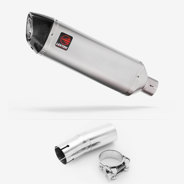 Lextek Matt Stainless Steel VP1 300mm for Triumph Tiger 900 Gt Pro 2020-2024