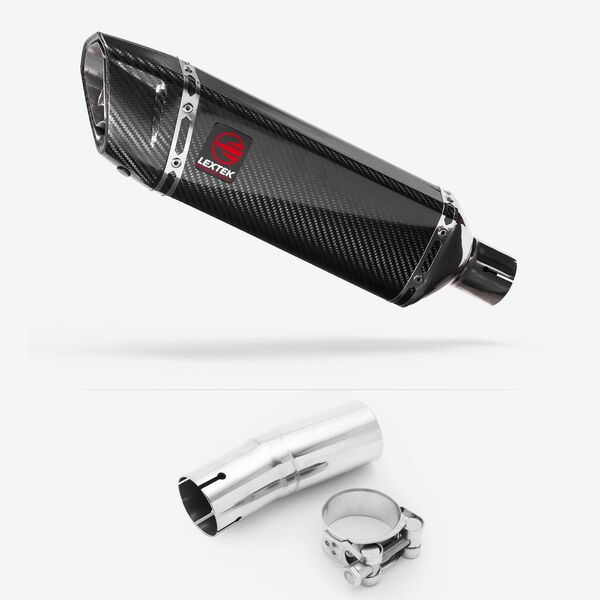 Lextek Gloss Carbon Fibre SP9C 300mm for Triumph Tiger 900 Gt Pro 2020-2024