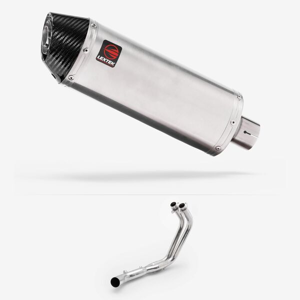 Lextek Stainless Steel RP2 300mm Exhaust System for Kawasaki Ninja 650 2017-2024