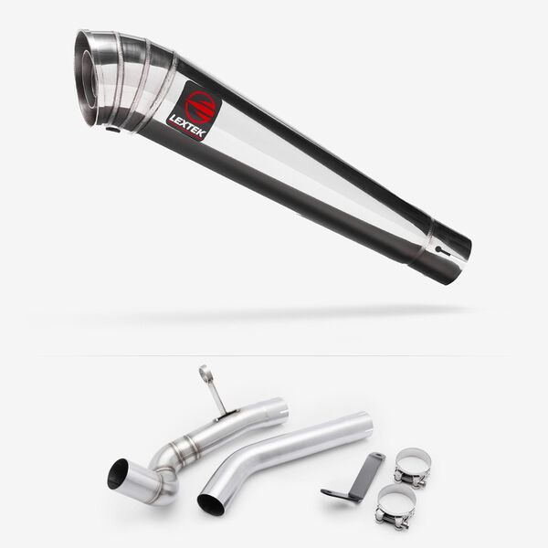 Lextek Stainless Steel MP4 300mm with Link Pipe for BMW F 750 GS 2018-2024