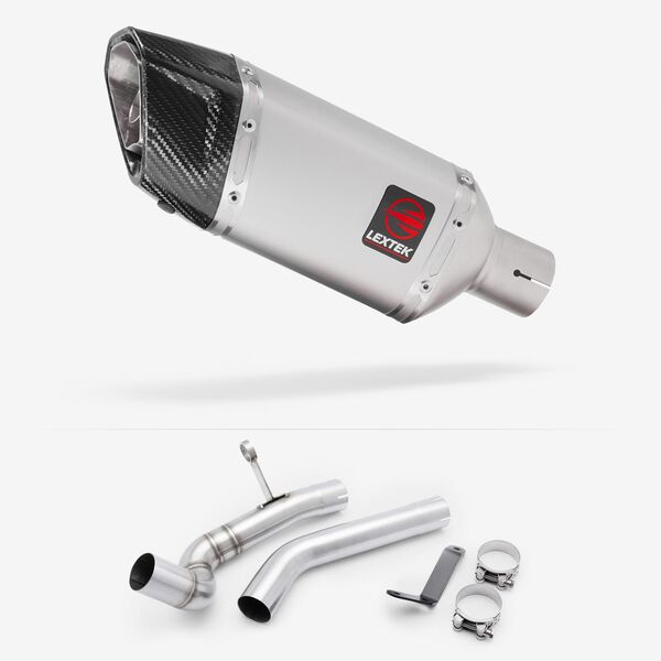 Lextek Matt Stainless Steel SP5 200mm with Link Pipe for BMW F 750 GS 2018-2024