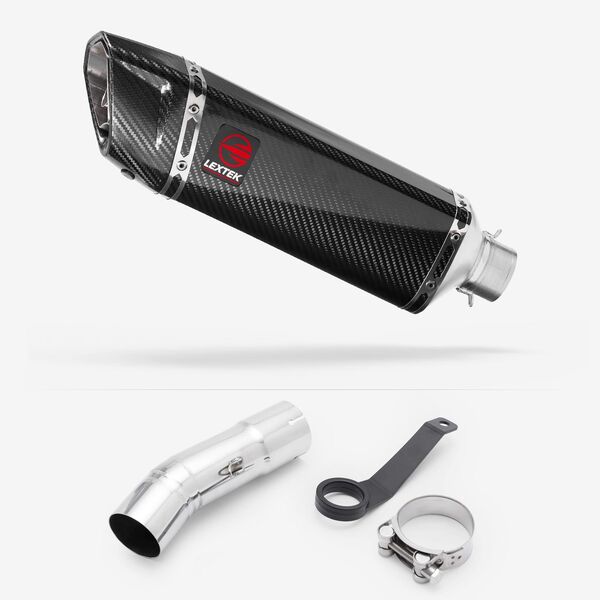 Lextek Carbon Fibre ST6C 300mm with Link pipe for Bmw S1000XR  2020-2024