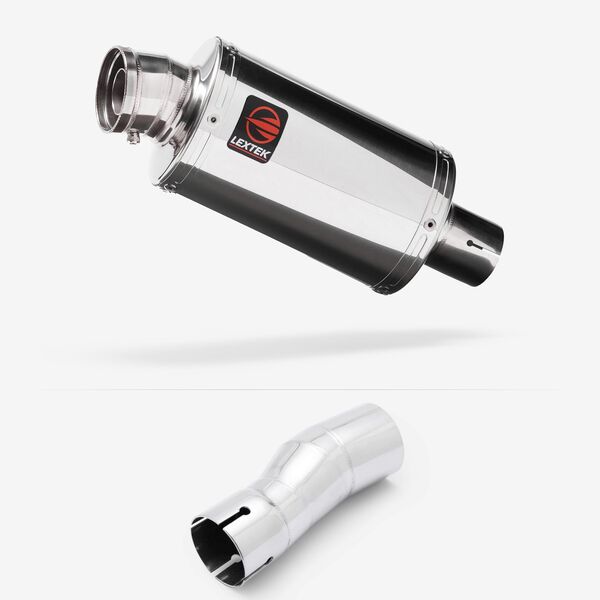 Lextek Chrome Stainless Steel OP4 200mm with Link Pipe for Cf moto MT 450 2023-2024