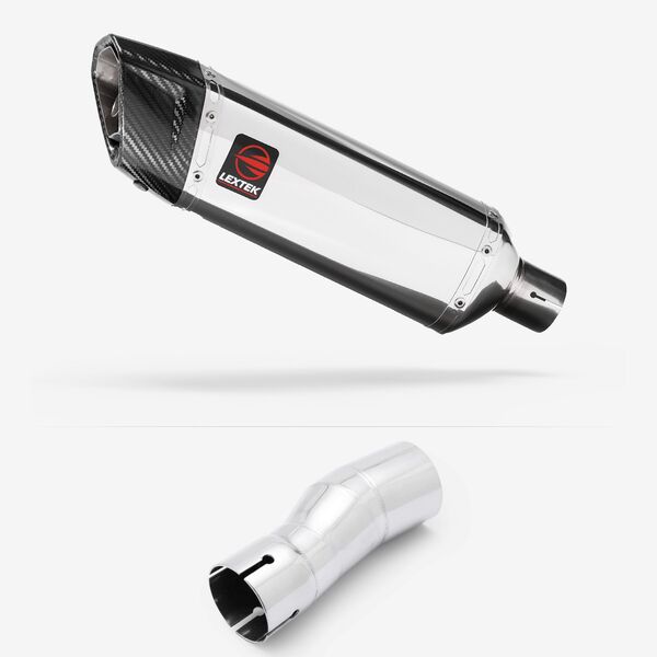 Lextek Polished Stainless Steel SP4 with Link Pipe for Cf moto MT 450 2023-2024