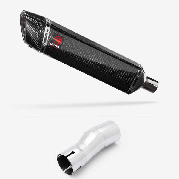 Lextek Gloss Carbon Fibre SP7C with Link Pipe for Cf moto MT 450 2023-2024
