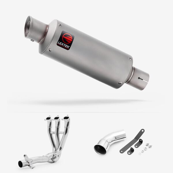 Lextek Matt Stainless Steel GP1 240mm Full system for Triumph Speed Triple 1200 2021-2024