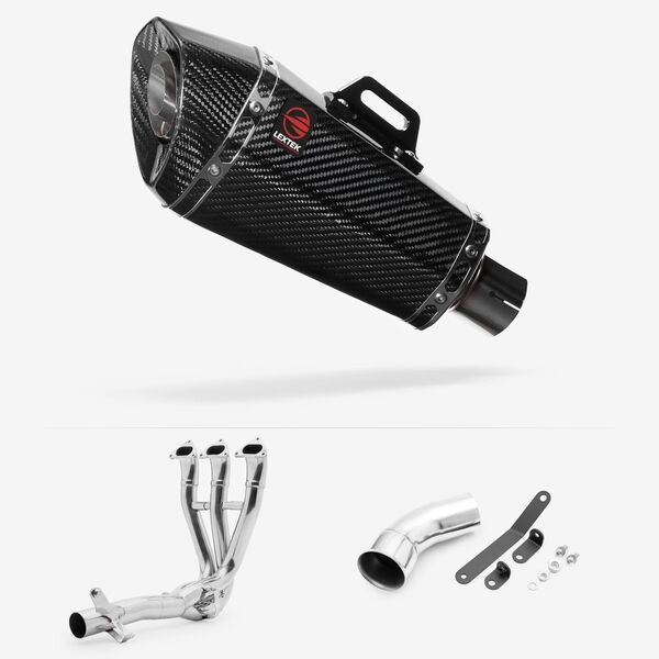 Lextek Carbon Fibre XP8C 210mm Full system for Triumph Speed Triple 1200 2021-2024