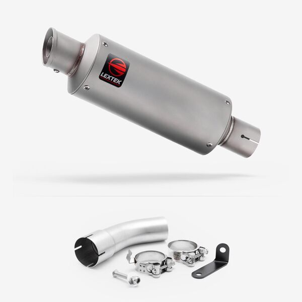 Lextek Matt Stainless Steel GP1 240mm with Link pipe for Suzuki GSX-S 1000 GX 2024-2026