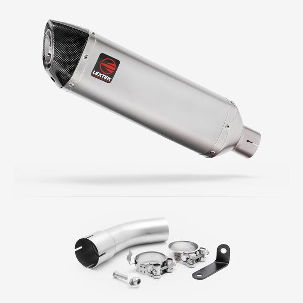 Lextek Matt Stainless Steel VP1 300mm with Link pipe for Suzuki GSX-S 1000 GX 2024-2026