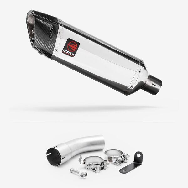 Lextek Polished Stainless Steel SP4 with Link pipe for Suzuki GSX-S 1000 GX 2024-2026