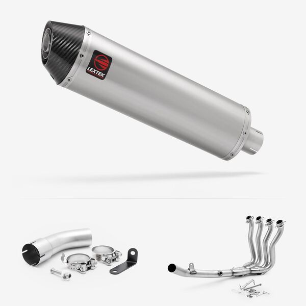 Lextek Matt Stainless Steel RP1GL 400mm Full system for Suzuki GSX-S 1000 GT/GX 2021-2026