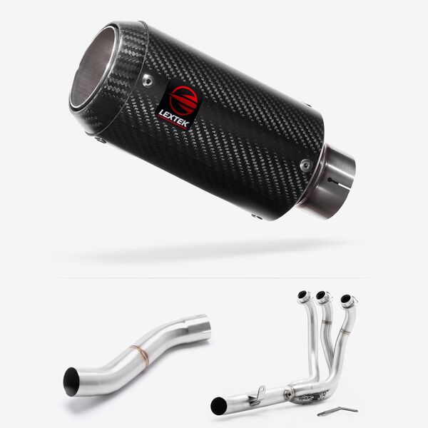Lextek Carbon Fibre CP8C 150mm High Level Full system for Yamaha MT-09 2024-2026