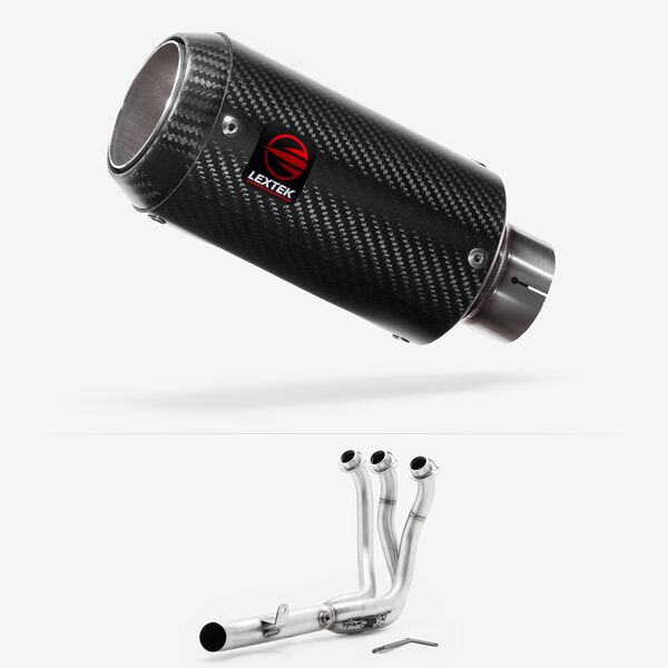 Lextek Carbon Fibre CP8C 150mm Low Level Full System for Yamaha MT-09 2024-2026