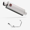 Lextek Stainless Steel OP1 Matt Exhaust System 350mm for Lexmoto XTR S 125