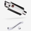 Lextek Stainless Steel YP4 Stubby Exhaust 200mm with Link Pipe for Kawasaki ZX-10R Ninja (11-16)