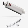 Lextek Stainless Steel OP1 Matt Exhaust 350mm with Link Pipe for Suzuki GSF 600 Bandit (95-06)