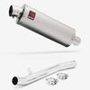 Lextek Stainless Steel OP1 Matt Exhaust 350mm with Link Pipe for Suzuki GSF1200 Bandit (96-06)