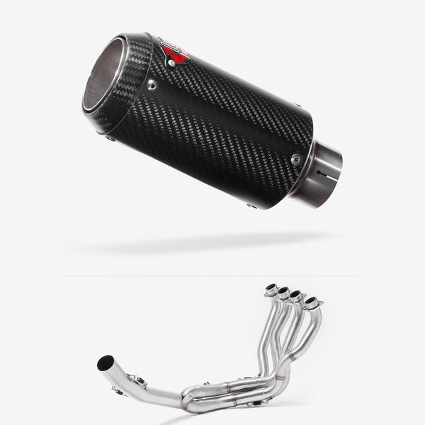 Lextek CP8C Full Carbon Exhaust System 150mm for Suzuki GSXR 1000 (17-