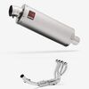 Lextek Matt Stainless Steel OP1 350mm Exhaust System for Suzuki GSXR 1000 (17-24)