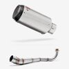 Lextek Stainless Steel CP1 Matt Carbon Tip Exhaust System 150mm Low Level