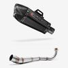 Lextek XP13C Carbon Fibre Exhaust System 210mm Low Level for Honda MSX Grom 125 (13-16)