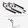 Lextek Stainless Steel YP4 Stubby Exhaust System 200mm Twin Underseat