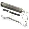 Lextek Stainless Steel SA1 Matt Hexagonal Exhaust 400mm for Lexmoto Adrenaline 125