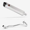 Lextek Stainless Steel SA1 Matt Hexagonal Exhaust 400mm for Lexmoto Adrenaline 125