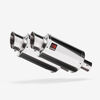 Lextek 2 x YP4 Stainless Steel Exhaust Silencers 51mm Slip-on