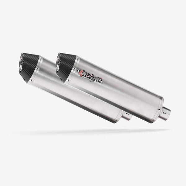 Lextek 2 x RP1 S/Steel Exhaust Silencer 51mm Slip-on