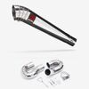 Lextek Stainless Steel MP4 Megaphone Exhaust 300mm with Link Pipe for Honda CBR1000 RR (08-13)
