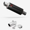 Lextek Carbon Fibre GP8C GP Stubby Exhaust 240mm with Link Pipe for Kawasaki ER-6N ER-6F (06-11)