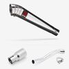 Lextek Stainless Steel MP4 Megaphone Exhaust 300mm with Link Pipe for Pulse Adrenaline 250