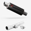Lextek Carbon Fibre GP8C GP Stubby Exhaust 240mm with Link Pipe