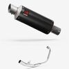 Lextek Carbon Fibre GP8C GP Stubby Exhaust System 240mm for Honda CBR 125 R (11-19)