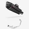 Lextek Carbon Fibre XP13C Exhaust System 210mm for Honda CBR 125 R (11-19)
