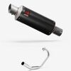 Lextek Carbon Fibre GP8C GP Stubby Exhaust System 240mm for Honda CBF 125 (08-16)