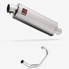 Lextek Stainless Steel OP1 Matt Exhaust System 350mm for Honda CBF 125 (08-16)