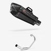 Lextek Carbon Fibre XP13C Exhaust System 210mm for Honda CBF 125 (08-16)