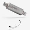 Lextek Stainless Steel GP1 Matt GP Stubby Exhaust System 240mm for Honda CBR 125 R (04-10)