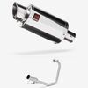 Lextek Stainless Steel YP4 Stubby Exhaust System 200mm for Yamaha YBR 125 (05-16)
