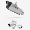 Lextek Stainless Steel XP10 Matt Exhaust 210mm with Link Pipe for Kawasaki ER-6N ER-6F (06-11)