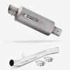 Lextek Stainless Steel GP1 Matt GP Stubby Exhaust 240mm with Link Pipe