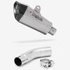 Lextek Stainless Steel XP10 Matt Exhaust 210mm with Link Pipe for Suzuki GSR750 (11-16)